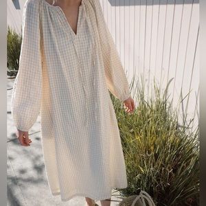 Laude the Label birch gingham emilie dress